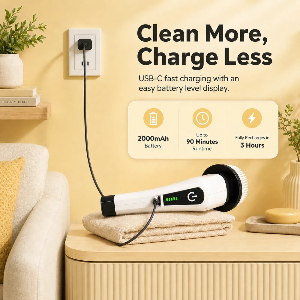 Cordless Electric Spin Scrubber
