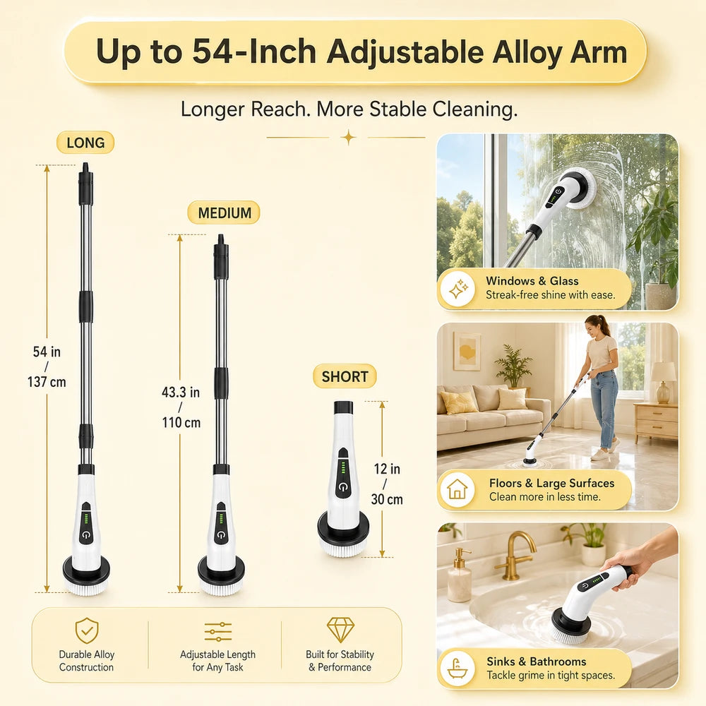 Cordless Electric Spin Scrubber